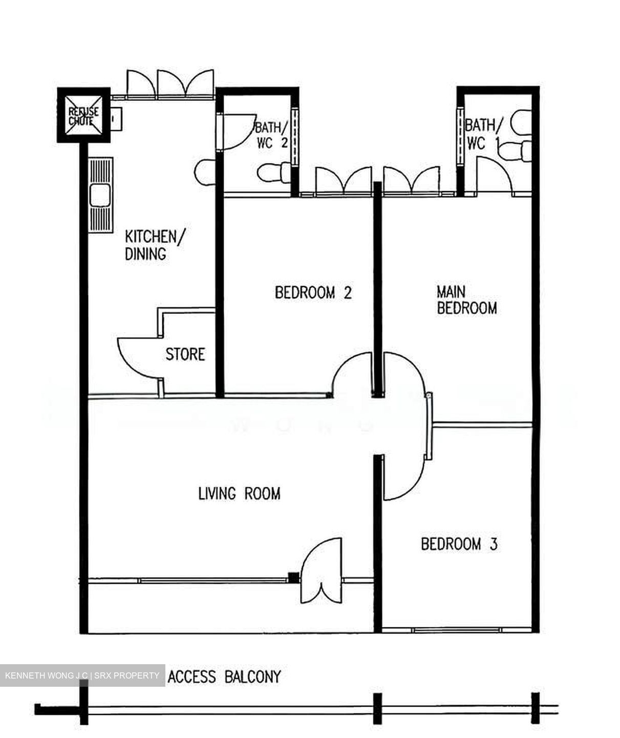 Blk 334 Woodlands Street 32 (Woodlands), HDB 4 Rooms #583003621